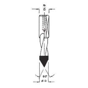 LH V Point Drill, 5.5mm Dia, 58mm Length, 10mm Shank, Southeast Tool 