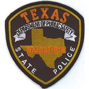  TEXAS STATE POLICE PATCH NARCOTICS PATCH IRON ON 