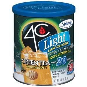 4C Iced Tea   Light Light Green Antioxidant with Honey & Lemon   12 
