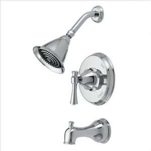  Fontaine Monte Carlo Tub, Valve & Shower Head Set, Brushed 