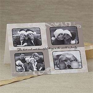  Personalized Photo Christmas Cards   Four Picture Collage 