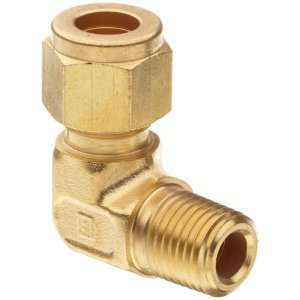 Parker CPI 4 4 CBZ B Brass Compression Tube Fitting, 90 Degree Elbow 