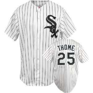 Jim Thome Majestic MLB Home Pinstripe Replica Chicago White Sox Youth 