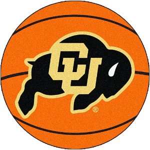  Fanmats Colorado Buffaloes Basketball Shaped Mat Sports 