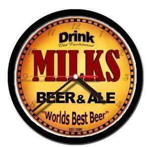  MILKS beer and ale cerveza wall clock 