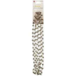  Cross Culture 60 Inch Linked Glass Beads  Grey Arts 