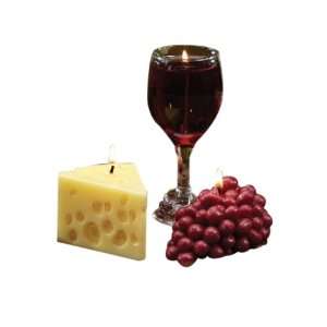  DecoGlow Wine Cheese and Grapes Gift Set