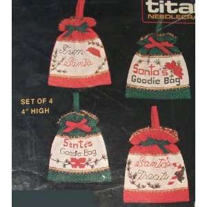  Santas Bags Cross Stitching Craft Kit Arts, Crafts 