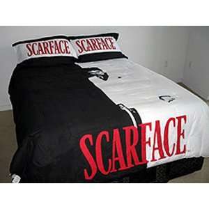  3 Piece Black White Red Scarface (Tony Montana) Comforter 