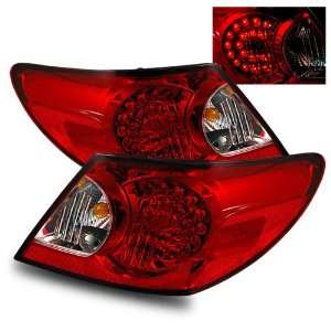  07 08 Chrysler Sebring Sedan Red/Clear LED Tail Lights 
