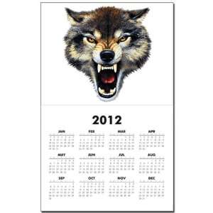  Calendar Print w Current Year Wolf Bite 