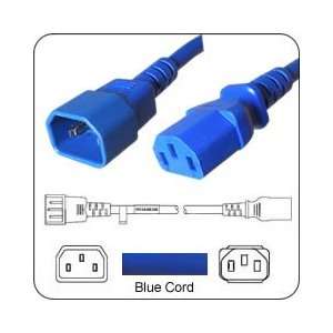   Plug to C13 Connector 10 Feet 10a/250v 18/3 SJT Blue