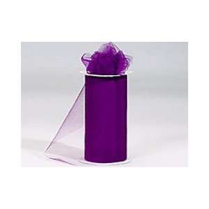  Tulle Spool   6 x 25 Yards (75 Ft)   100% Nylon   Purple 