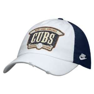  Men`s Chicago Cubs White Cooperstown Campus Adjustable Hat 