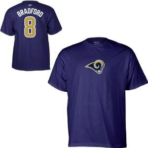  Reebok St. Louis Rams Sam Bradford Name & Number T Shirt 