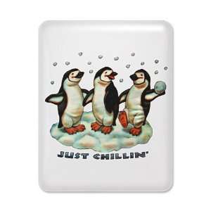  iPad Case White Christmas Penguins Just Chillin in Snow 