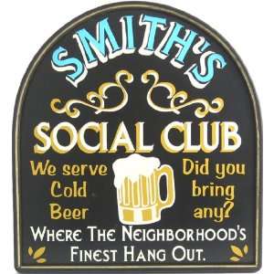  Social Club Custom Home Bar Sign
