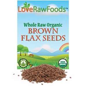  Love Raw Foods Organic Brown Flax Seeds (19 oz) Health 