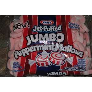 Kraft Peppermint Jet Puffed Jumbo Size Marshmallows  