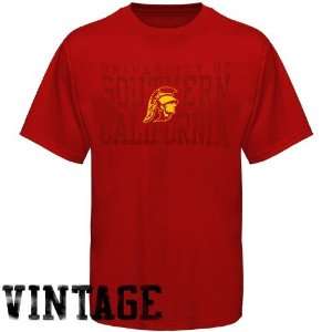   NCAA USC Trojans Cardinal Middleman Vintage T shirt