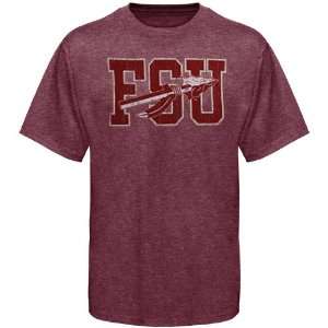   Seminoles (FSU) Garnet Middleman Heathered T Shirt