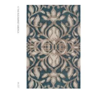   44257 Teal/brown/taupe 10X13 Area Rug 
