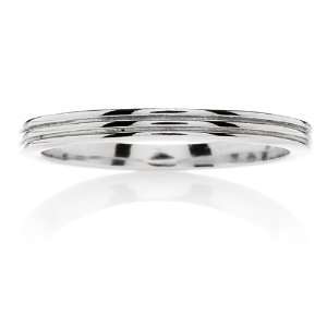  Tonis Striped Stackable Sterling Silver Ring Final Sale 