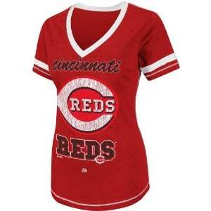 Cincy Red Shirts  Majestic Cincinnati Reds Ladies Bling Beauty 