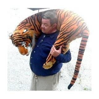 Giant Orange Stuffed Tiger 46 Soft Realistic Bengal Jungle Big Plush 