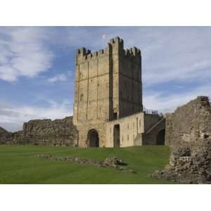 Richmond Castle Dating from the 11th Century, North Yorkshire, England 