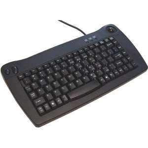 Adesso ACK 5010PB Mini Keyboard. 88KEY PS2 MINI TRACKBALL 