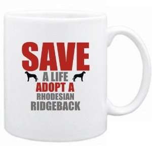  New  Save A Life , Adopt A Rhodesian Ridgeback  Mug Dog 