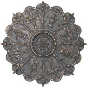  8 point medallion wall plaque in antique bronze