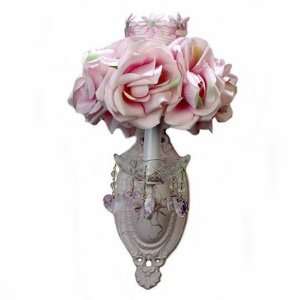  Light Pink One Arm Wall Sconce