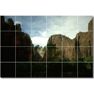  Mountains Photo Shower Tile Mural 16  32x48 using (24 