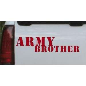  Red 58in X 14.5in    Army Brother Military Car Window Wall 