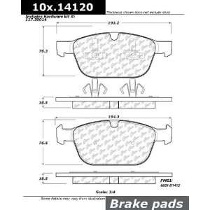  Centric Parts OE Formula Brake Pads 100.14120 Automotive