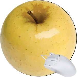  Rikki Knight Yellow Apple 8 Round Mouse Pad Mousepad 