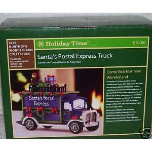 com Holiday Time Santas Postal Express Truck/Village Piece/Christmas 