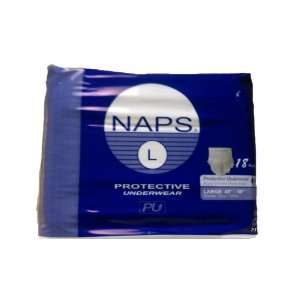  Naps Protective Underwear (Pull Ups) Large 4 Bags of 18 