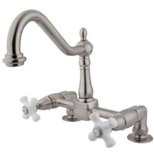 Elements of Design ES1141PX Deck Mount Kitchen Faucet with 2 Riser, 8 