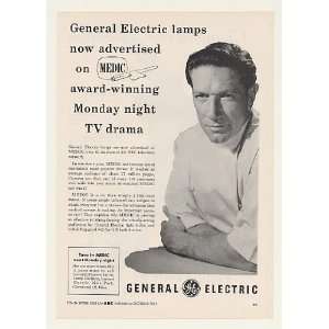  1955 Richard Boone Medic NBC TV Show GE Lamps Trade Print 
