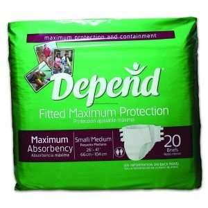 Depend Maximum Protection Brief with EasyGrip Tapes    Case of 64 