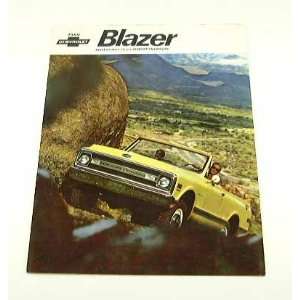  1969 69 Chevrolet Chevy BLAZER Truck BROCHURE Everything 