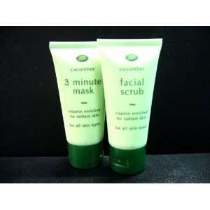 Boots Cucumber 3 Minute Face Mask & Natural Cucumber Extract Facial 
