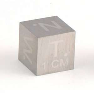 1cm Unplated Brushed Scale Cube  Industrial & Scientific