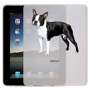  Boston Terrier on iPad 1st Generation Xgear ThinShield 