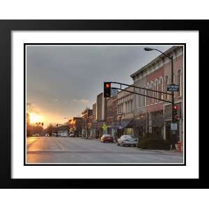  Smalltown Urbana, Illinois Large 20x23 Framed and Double 