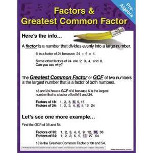  Pre Algebra Factors & Greatest