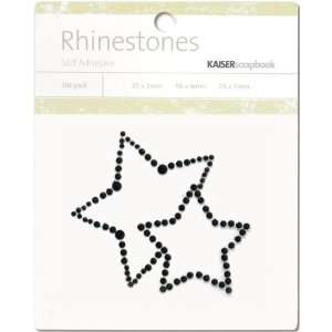   Self Adhesive Rhinestones, 2 Stars Black Arts, Crafts & Sewing